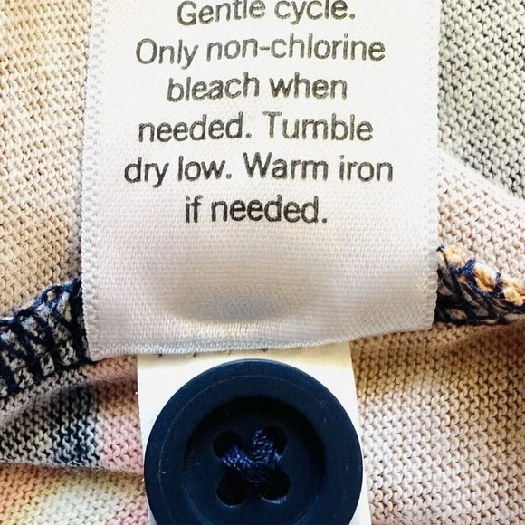 NWT SO Juniors Long Sleeve Pullover Collared Neck Striped Blue Shirt Size Large - Picture 13 of 13